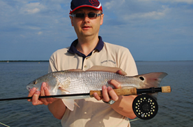Mark Stroud with Redfish, Florida, USA, 2006